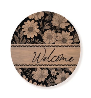 Welcome With Floral Circle